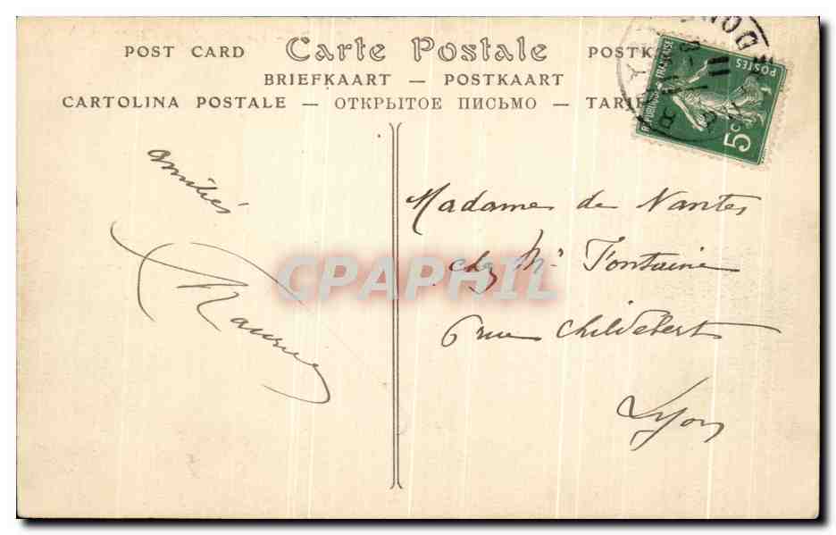 CPA Clermont Ferrand Vue Generale Prise De Monjuzet — Verso