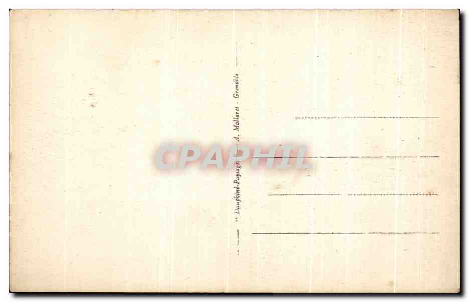 Grenoble - La Place Notre-Dame et la Cathédrale — Dauphinate-Éditeur, n° 10.506 — Verso