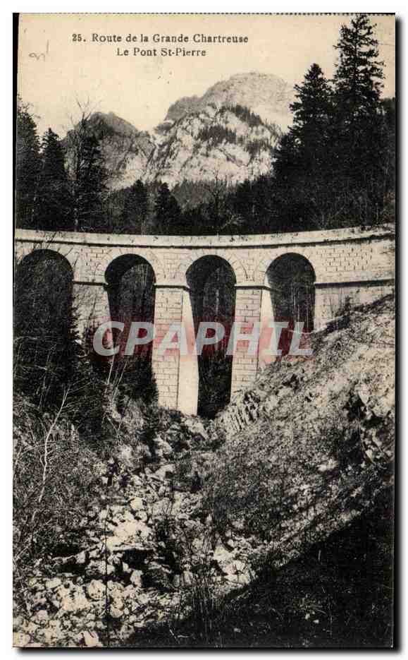 St. Petersbrücke — Route de la Grande Chartreuse — Verlag: Imprimerie de la Grande Chartreuse (Isère)