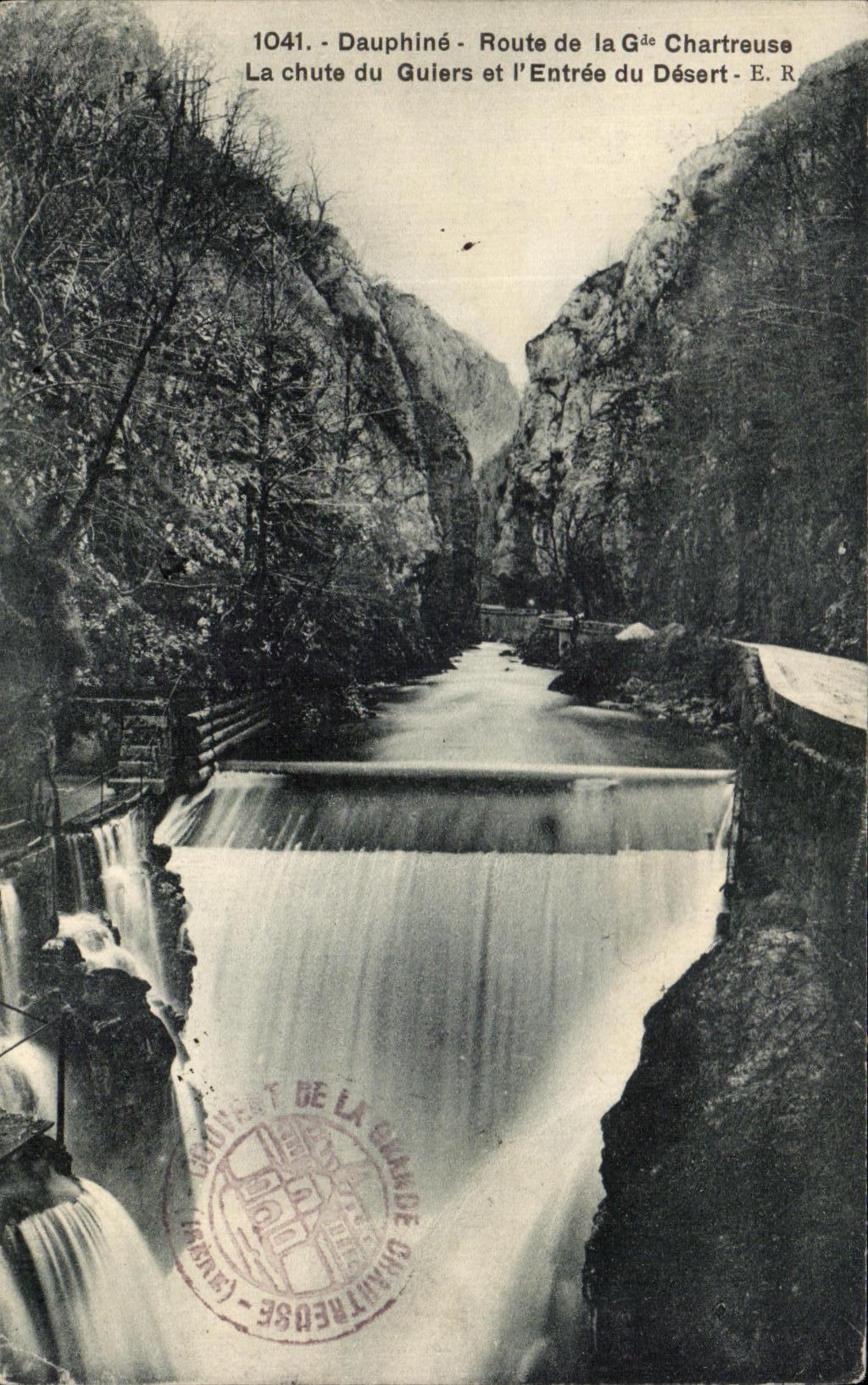 Dauphiné - Der Sturz des Guiers und der Eingang in den Wüsten - Straße zur Chartreuse-Station - E.R. - n°1041