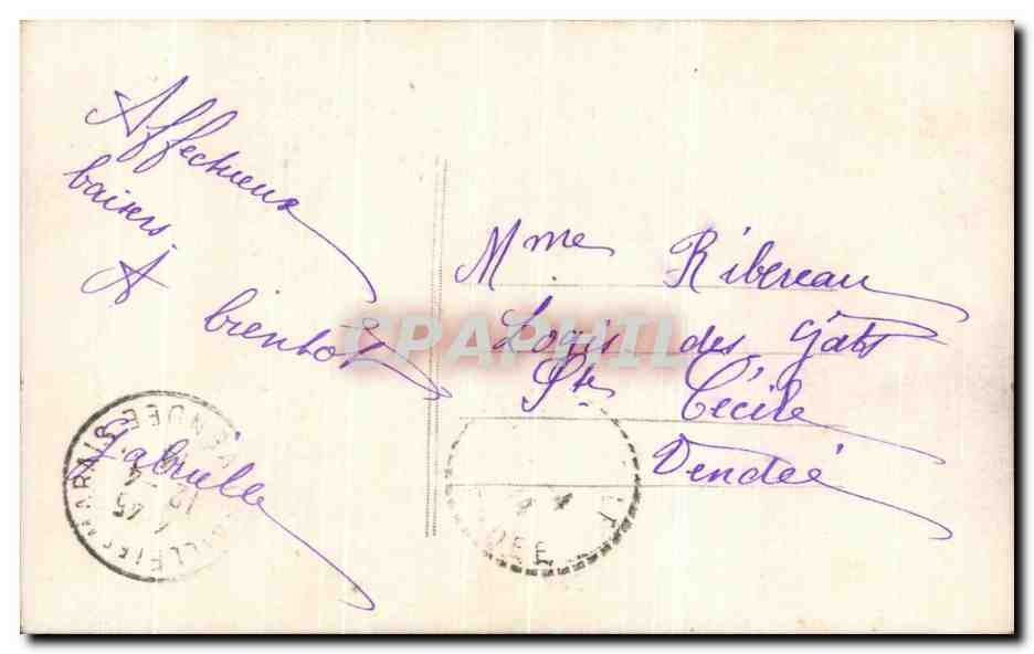 CPA Joyeuses Paques Enfant oeufs — Rückseite