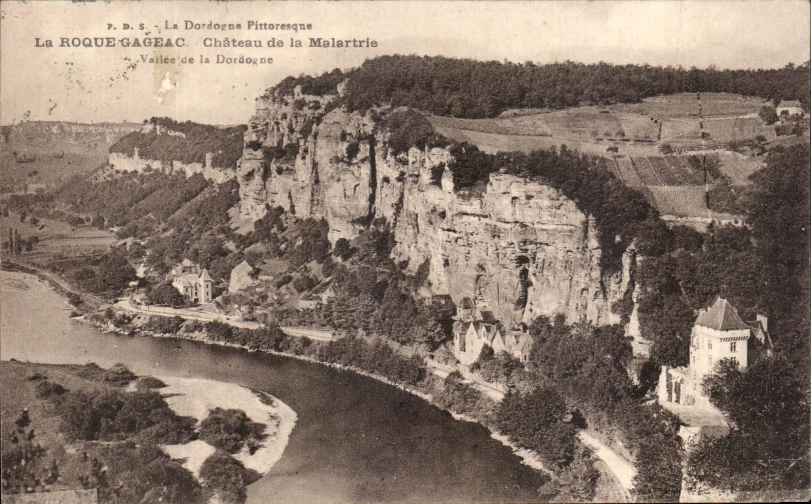 La Roque-Gageac — Schloss der Malartrie — P. D. S. La Dordogne Pittoresque