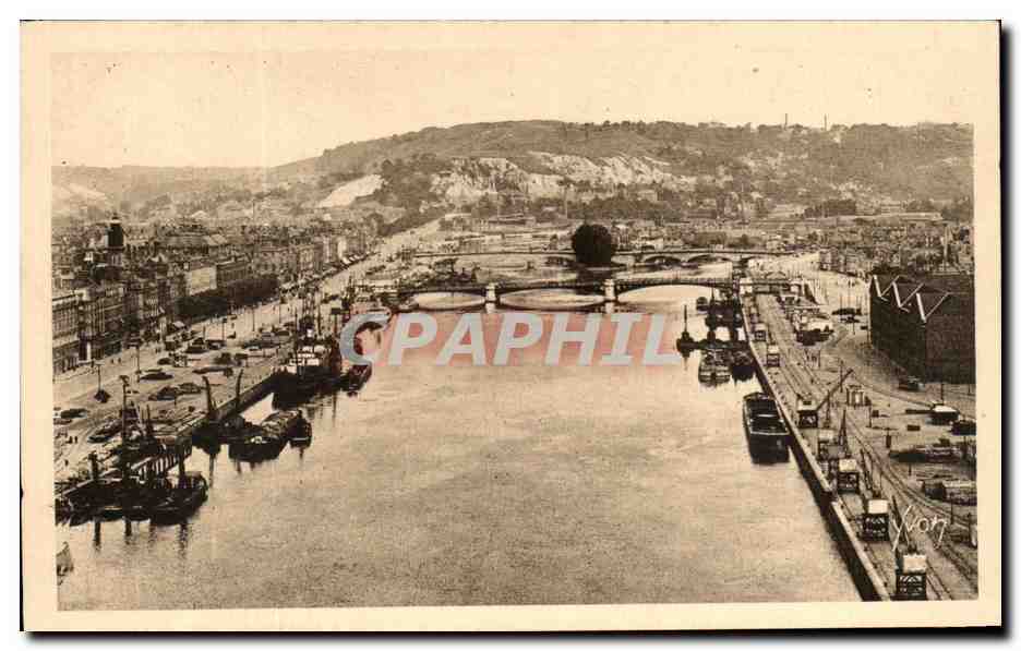 CPA Rouen La Seine et la Cote Sainte Marie Bateaux