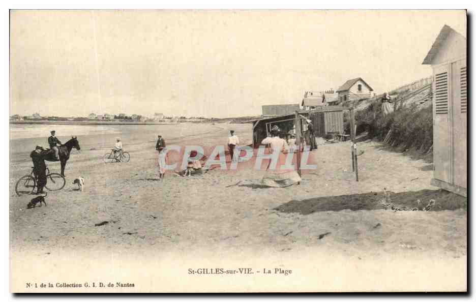 CPA St Gilles Sur Vie La Plage Cheval