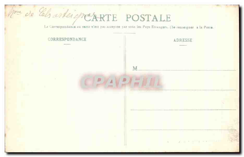 CPA Les Chateaux De La Vendee St Michel Le Clouco Le Chateau — Back