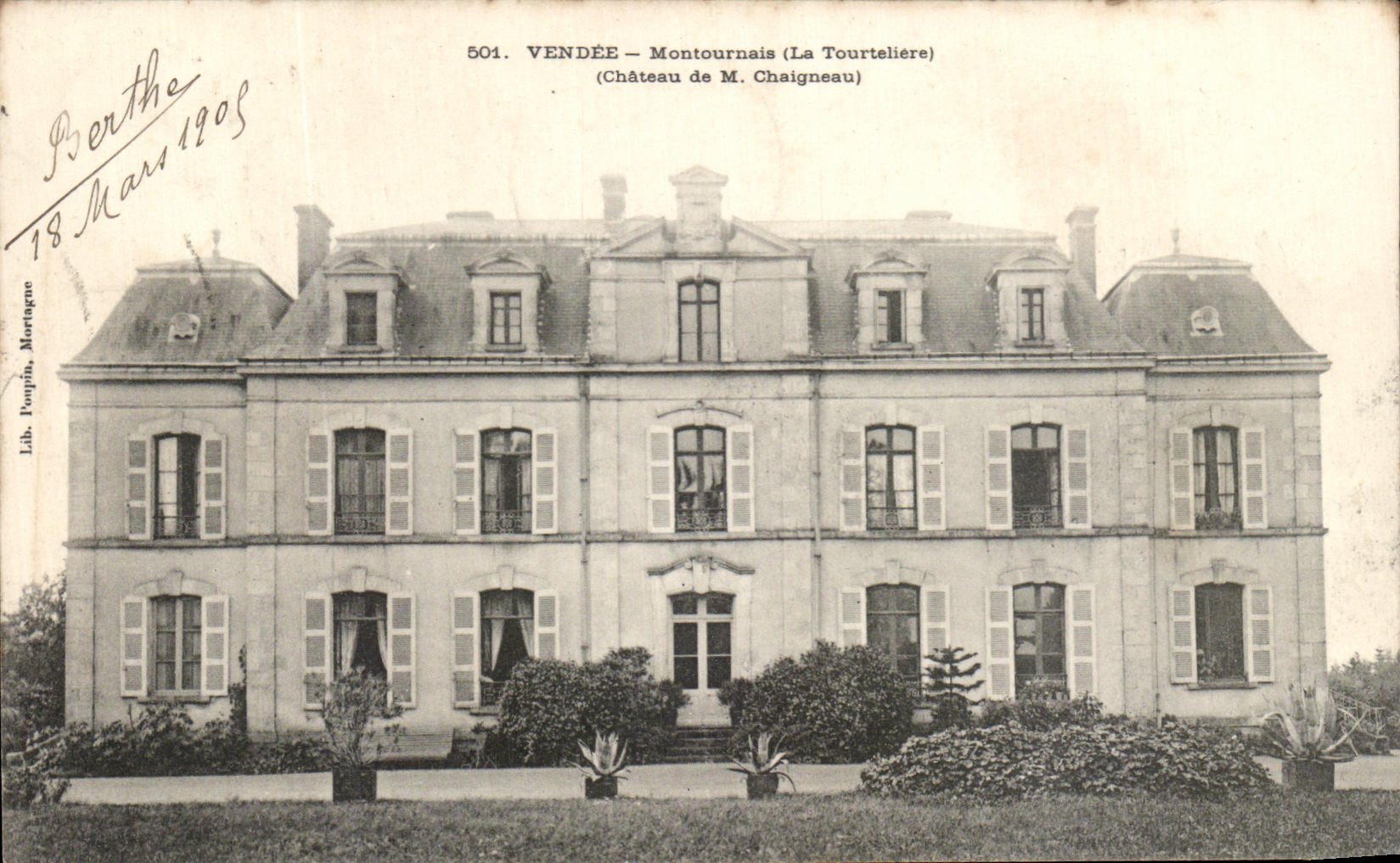 CPA Vendee Montournais la Tourteliere M Chaigneau