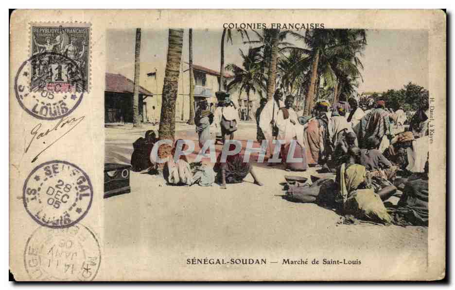 CPA Senegal Soudan Marche de Saint Louis Mali