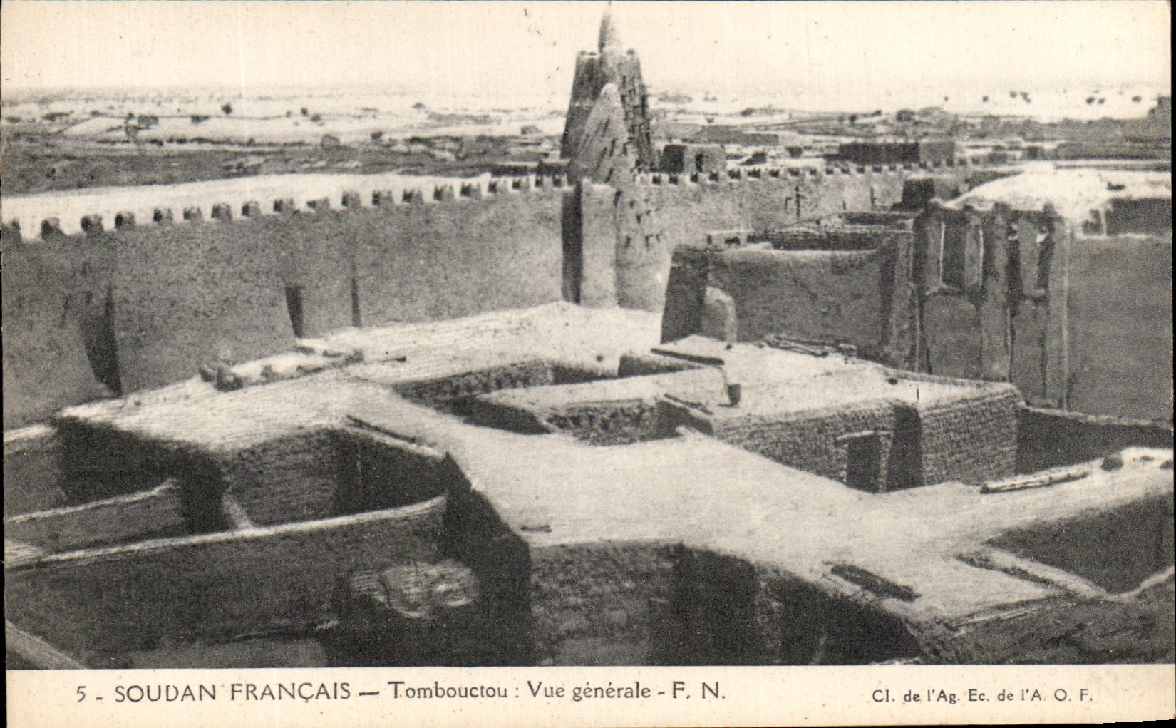 CPA Soudan Francais Tombouctou Vue generale 