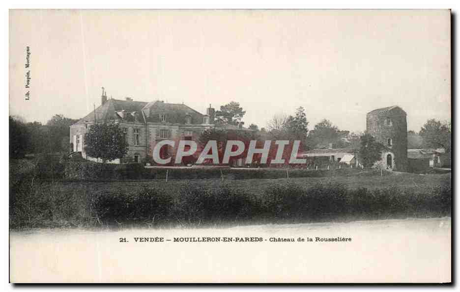 CPA Vendee Mouilleron En Pareds Chateau De La Rousseliere