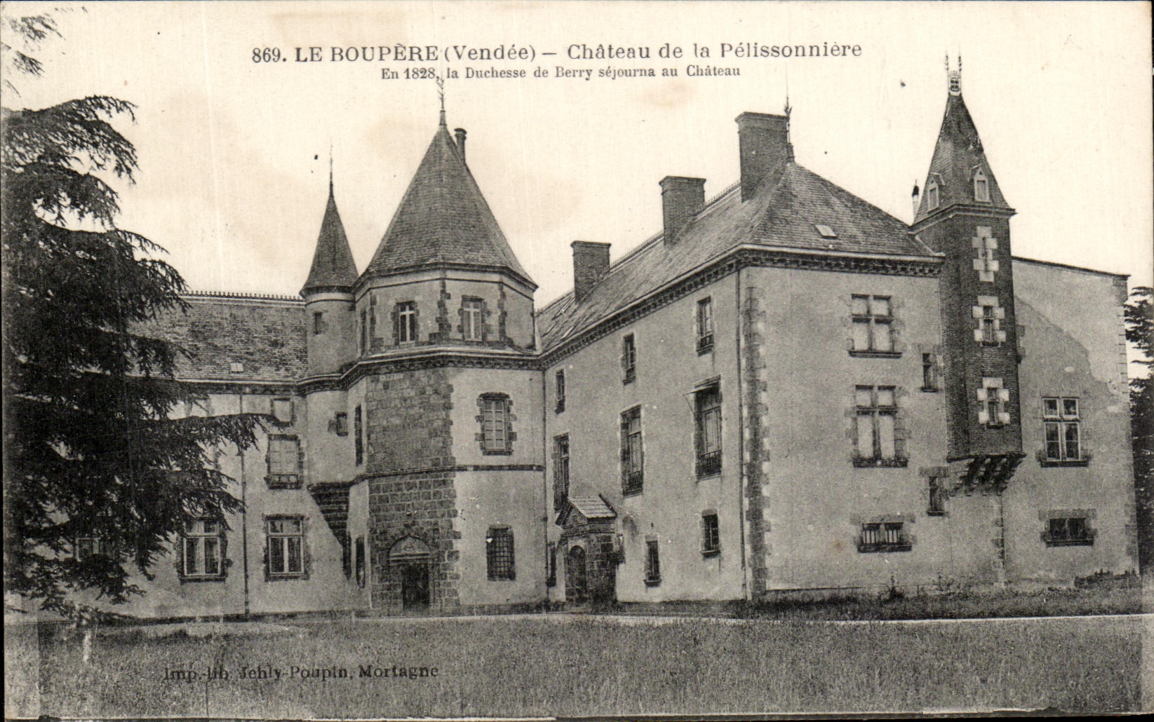 CPA Le Boupere Chateau De La Pelissonniere