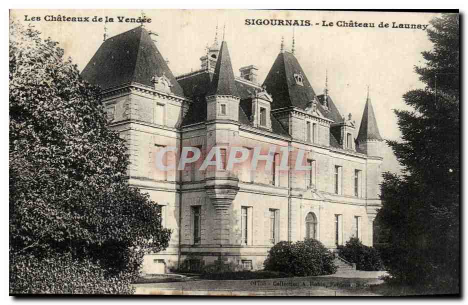 CPA Les Chateaux De La Vendee Sigournais Le Chateau De Launay