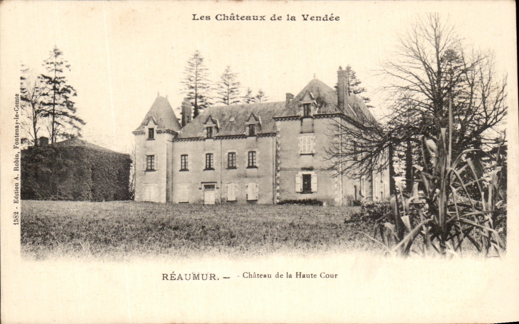 CPA Les Chateaux De La Vendee Reaumur Chateau De La Haute Cour