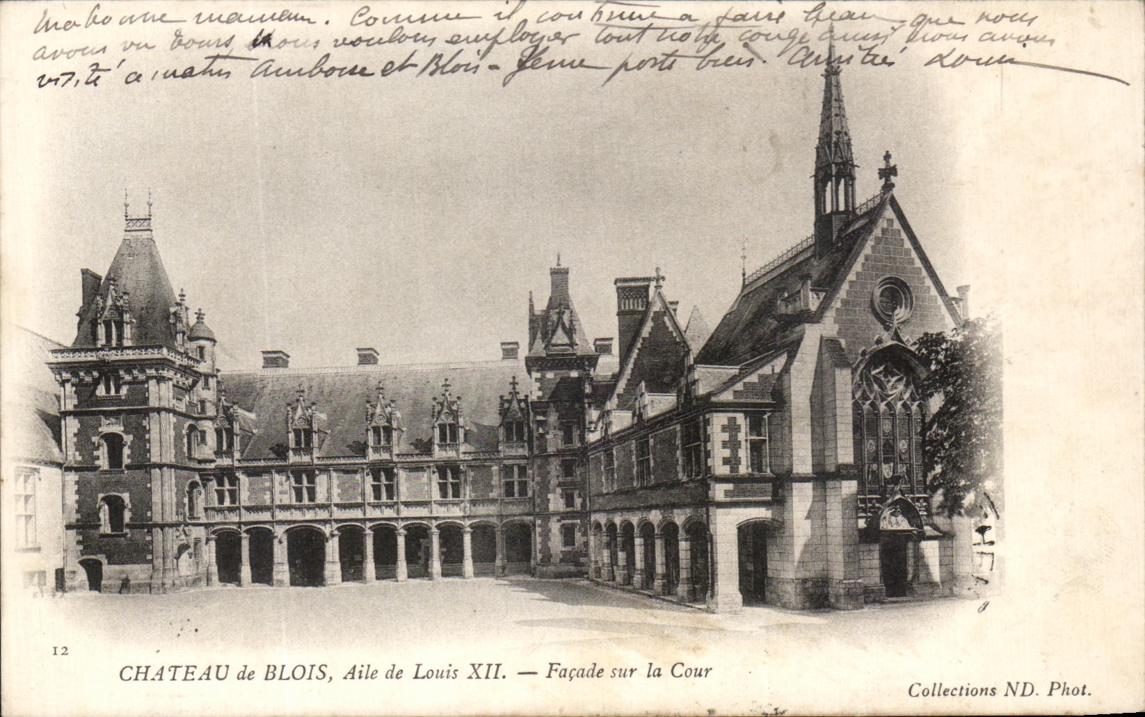 CPA Chateau De Blois Aile De Louis XII Facade Sur La Cour