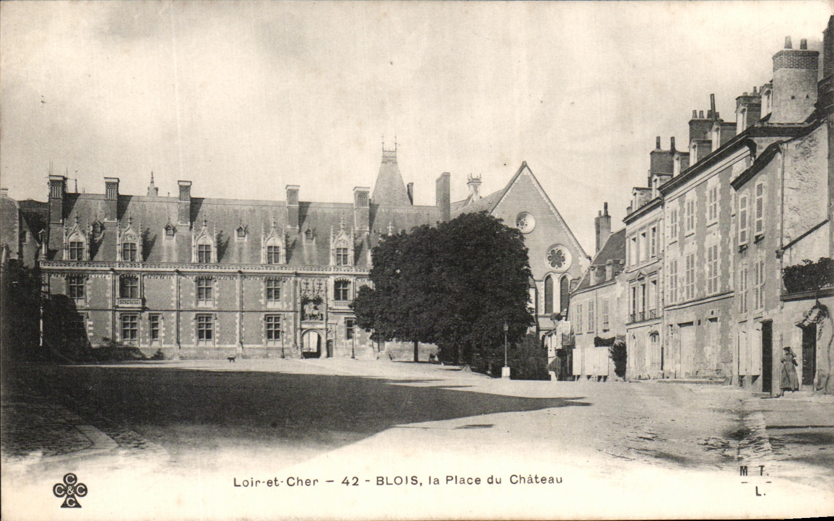 CPA Blois La Place Du Chateau