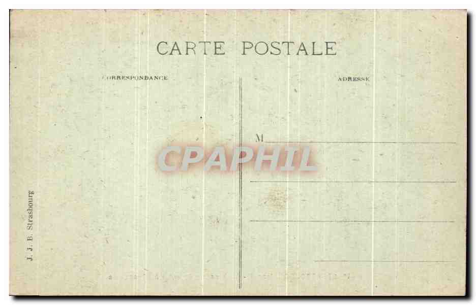 CPA Strasbourg Le Kiosque Oriental A L'Orangerie — Verso