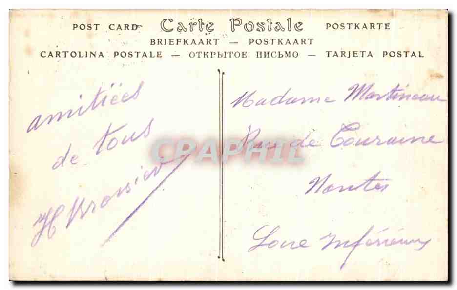 CPA Le Mont Saint Michel Pecheur — Verso