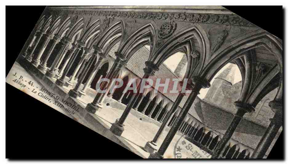 CPA Le Mont Saint Michel Abbaye Le Cloitre 