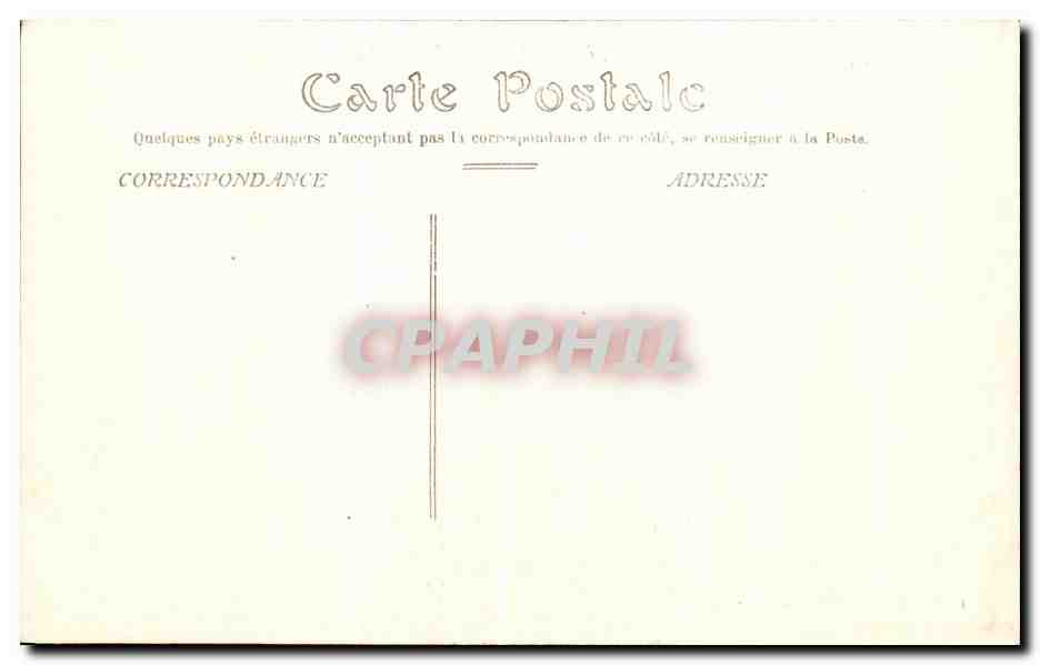 CPA Nantes L'Hotel de Ville — Rückseite