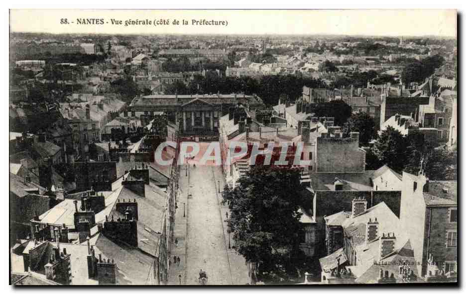 CPA Nantes Vue Generale cote de la Prefecture 