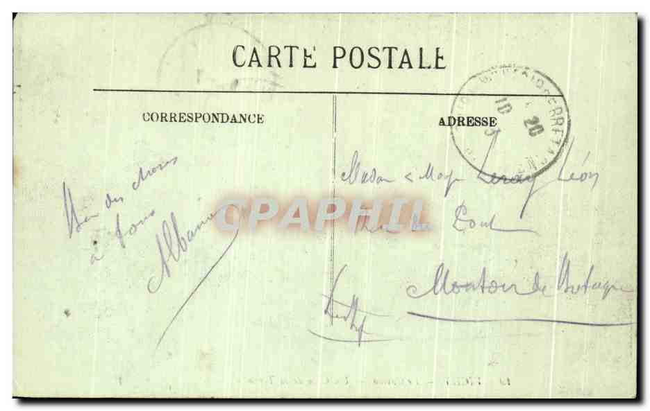 CPA Vichy Le Casino Un Coin de la Terrasse — Rückseite