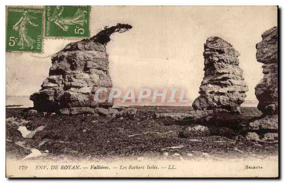 CPA Environs de Royan Vallieres Les Rochers Isoles
