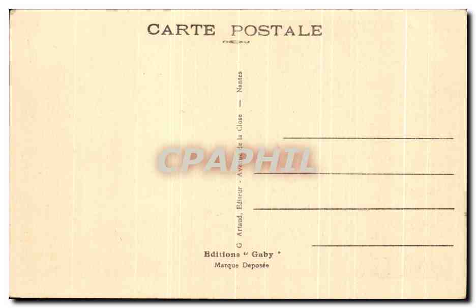 CPA Saintes Entree du Cours National — Back
