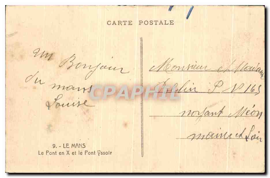 Le Mans — Le Pont en X et le Pont Vssoir — Adol — Rückseite