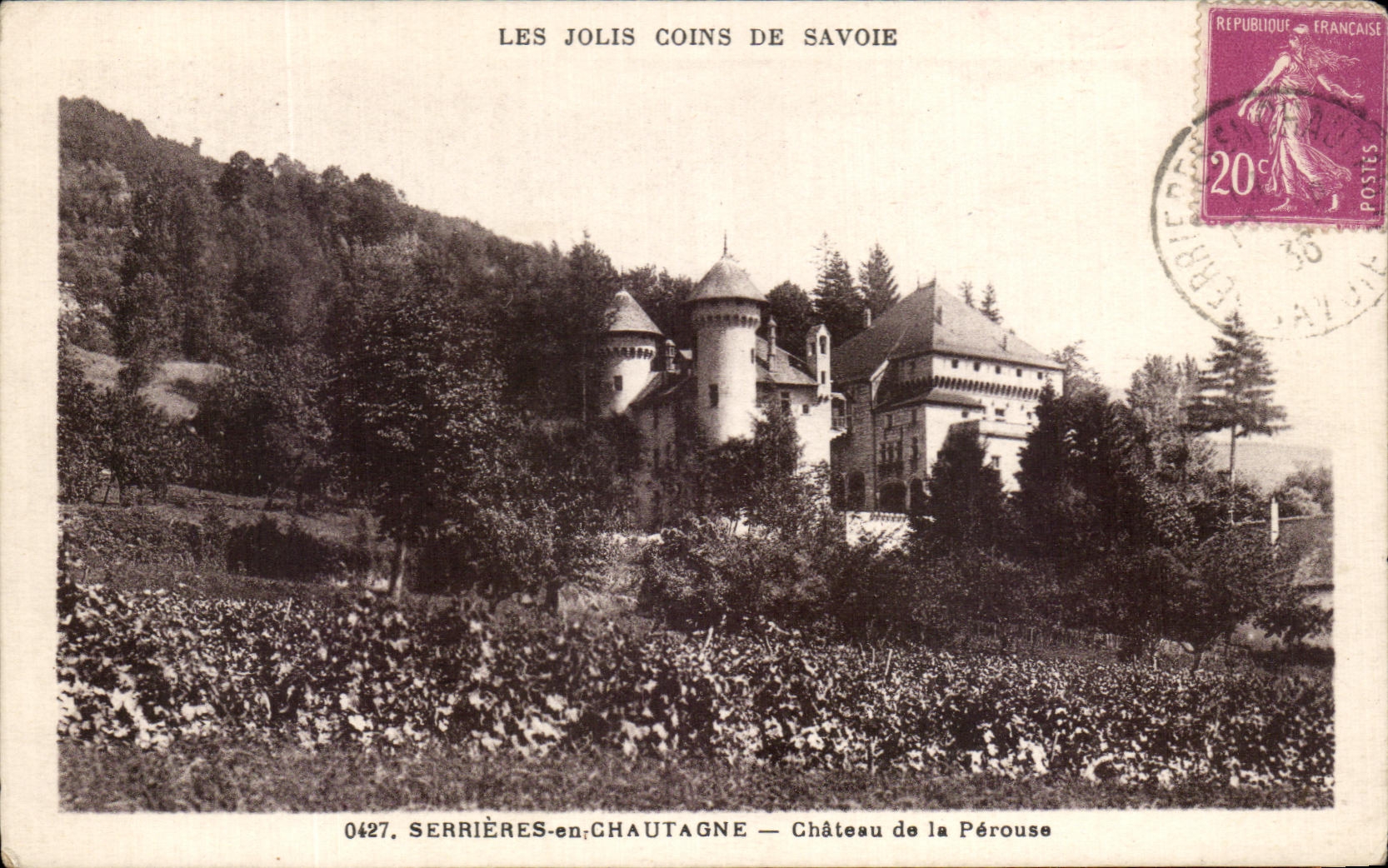 CPA Serrieres en Chautagne Chateau de la Perouse