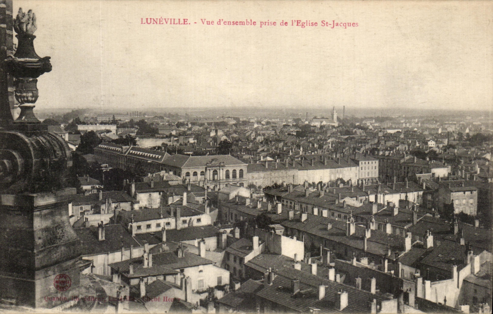 CPA Luneville Vue d'ensemble prise de I'Eglise St Jacques