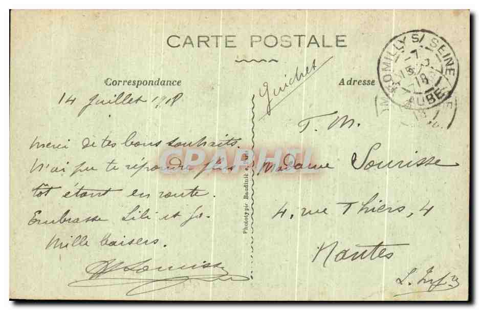 Chalons-sur-Marne — Le Jard — Debar frères, éditeur — Rückseite