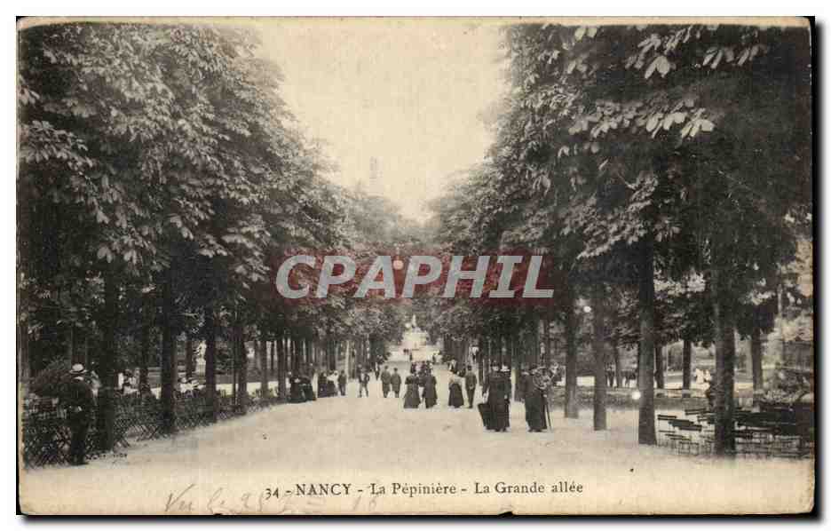 CPA Nancy La Pepinierre La Grande Allee Pretres