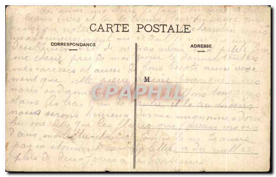 CPA Nancy La Pepinierre La Grande Allee Pretres — Verso
