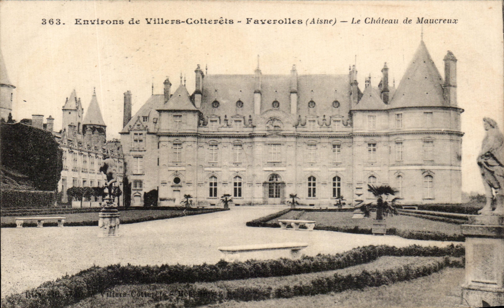 Environs de Villers-Cotterêts - Faverolles (Aisne) — Le Château de Maucrœux — Bistre 10