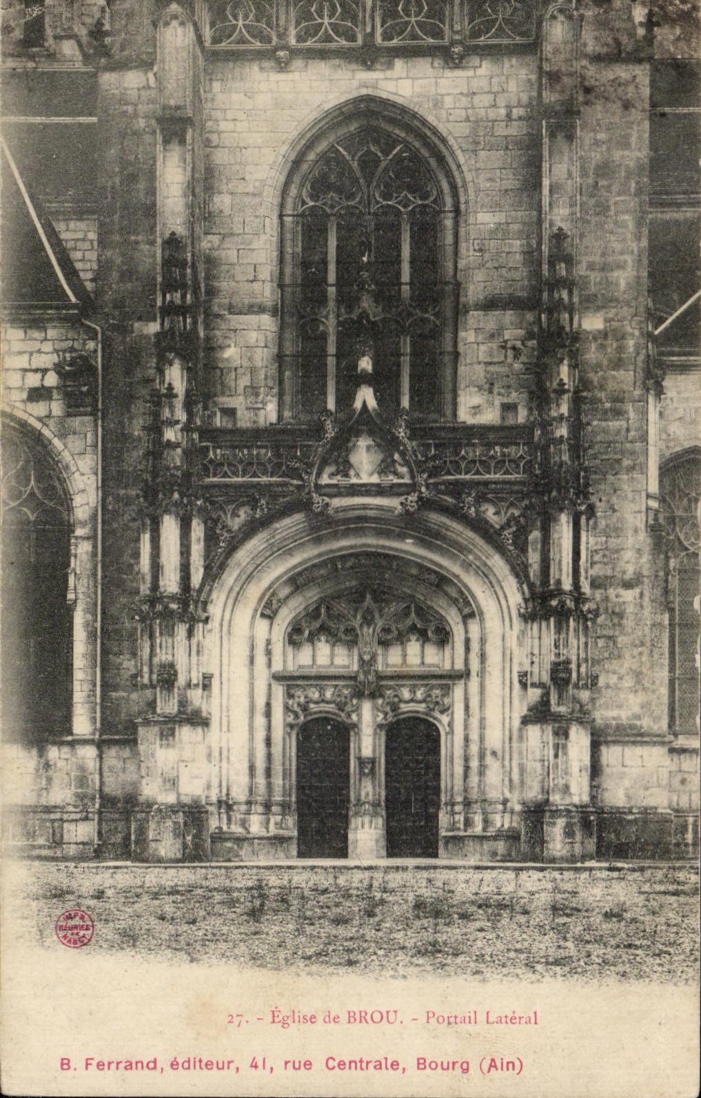 CPA Eglise De Brou Portail Lateral 