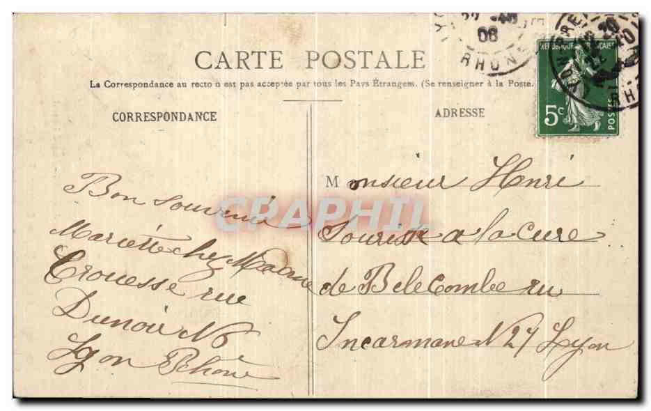 CPA Eglise De Brou Portail Lateral  — Verso