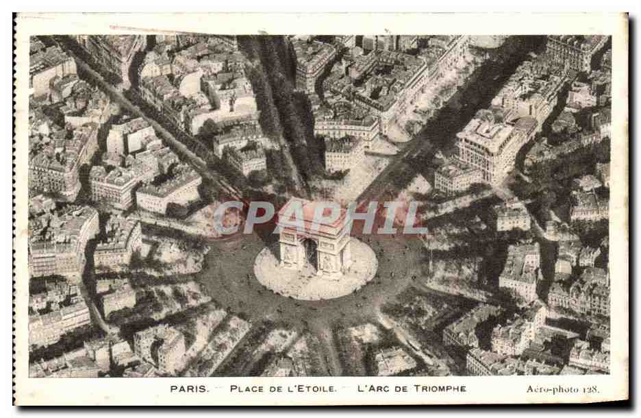 CPA Paris Place De L'Etoile L'Arc De Triomphe