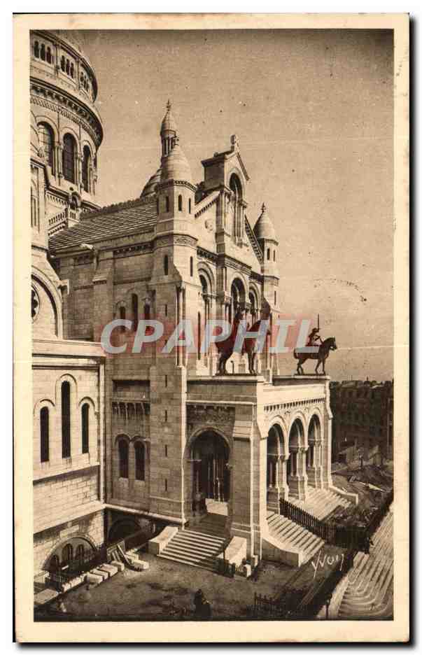 CPA Paris En Flanant Entree Principale De La Basilique Du Sacre Coeur Montmartre
