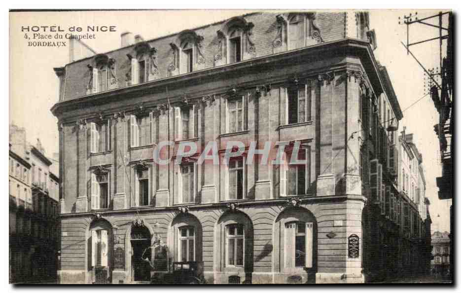 CPA Hotel De Nice a Place du Chapelet Bordeaux