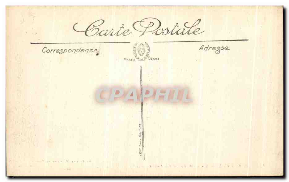 CPA Bordeaux Un Coin du Jardin Public — Verso