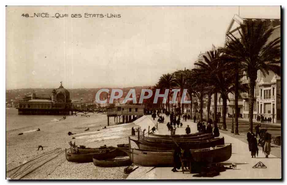 CPA Nice Quai Des Etats Linis