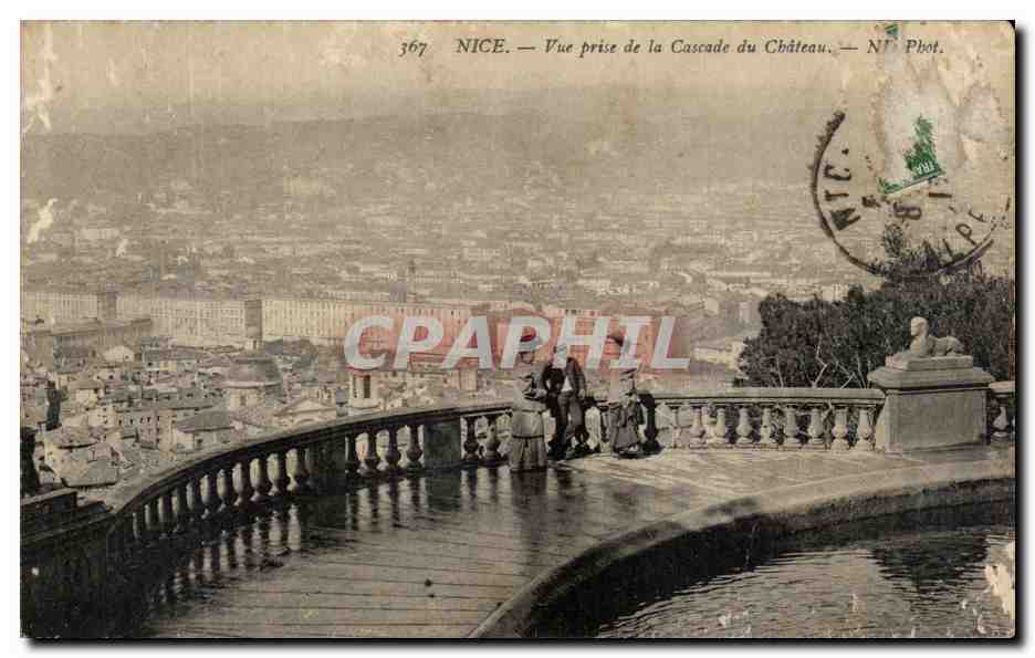 CPA Nice Vue prise de la Cascade du Chateau