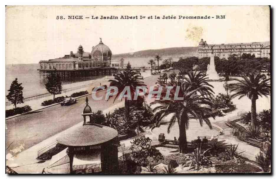 CPA Nice La Jardin Albert Ier et la Jetee Promenade 