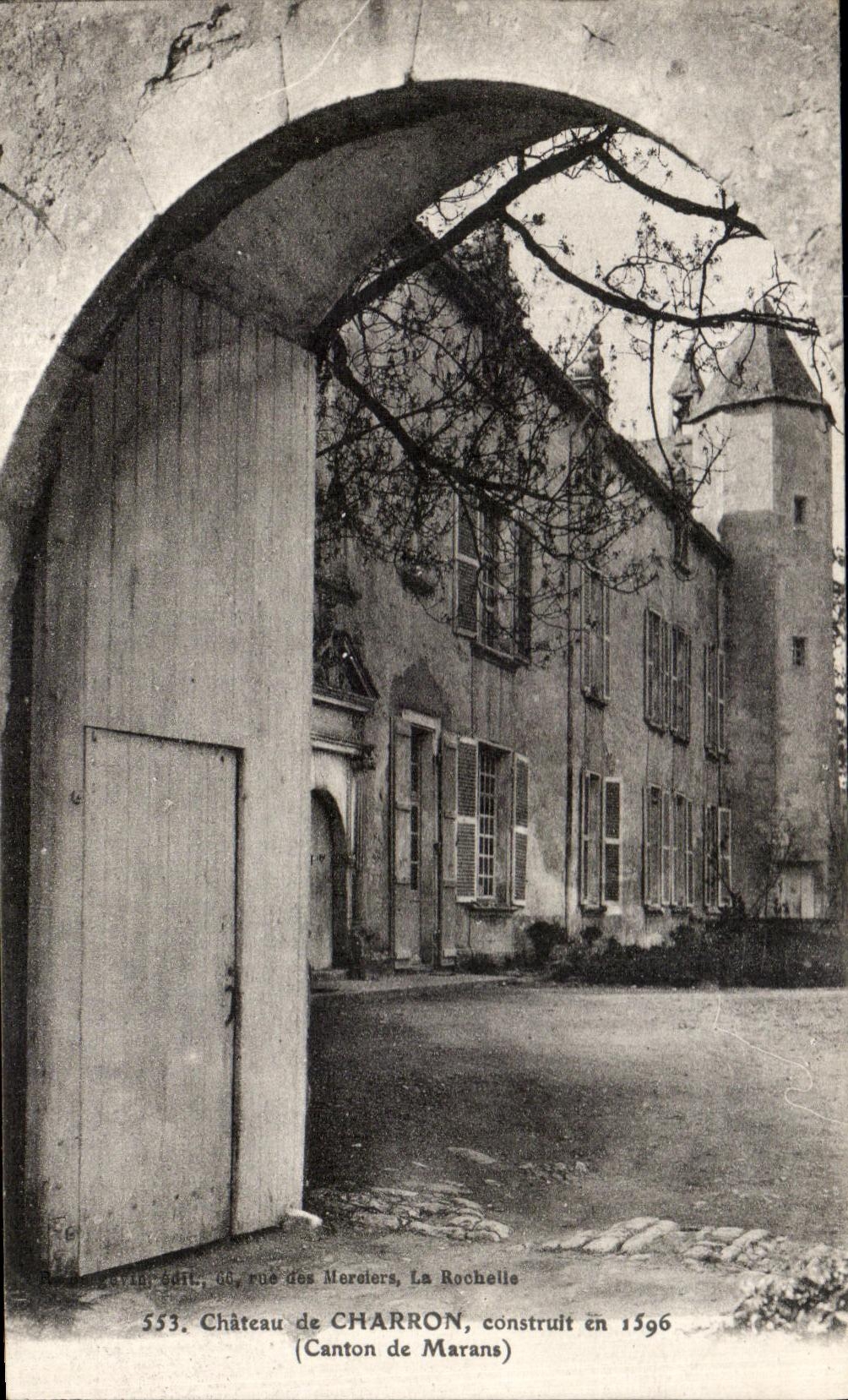 CPA Chateau de Charron Construit en 1596 canton de Marans 