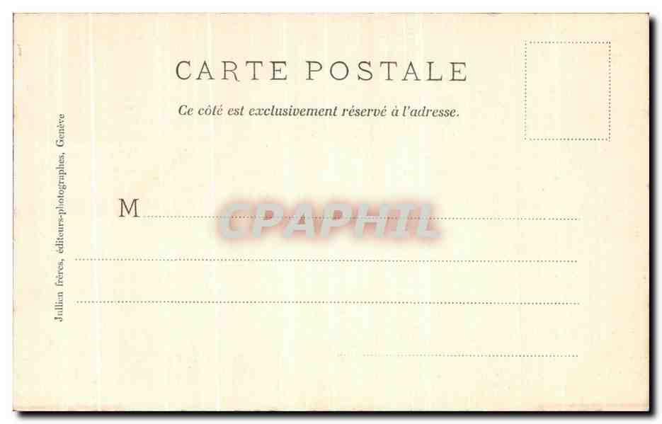 Chambéry - Portail de l'Église des Carmélites — couvent fondé en 1631 par la princesse de Tingry duchesse de Ventadour, démoli en 1861 — Librairie A. Perrin, Chambéry — Rückseite