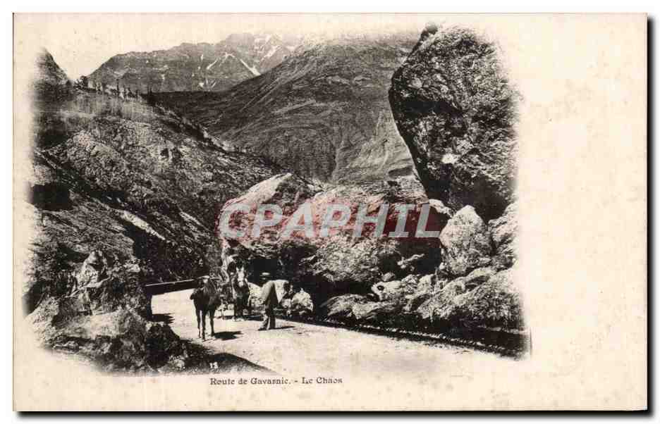 CPA Route de Gavarnie Le Chaos