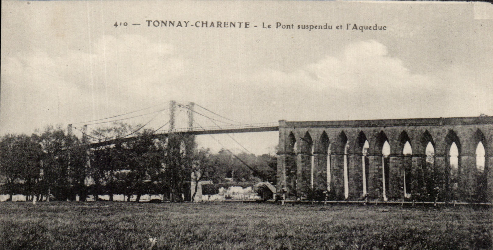 Tonny-Charente — Le Pont suspendu et l'Aqueduc — n° 410