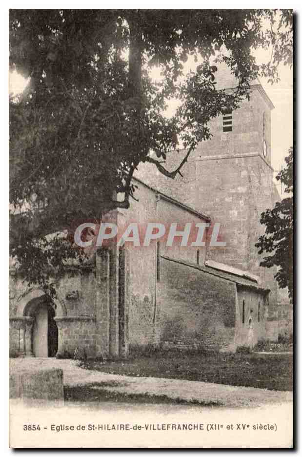 CPA Eglise de St Hilaire de Villefranche 