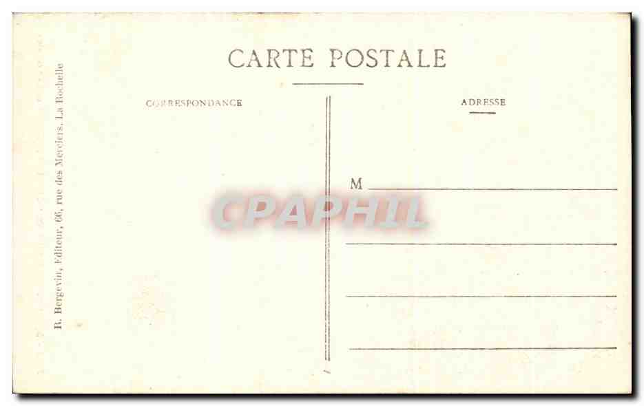 CPA Eglise de St Hilaire de Villefranche  — Back