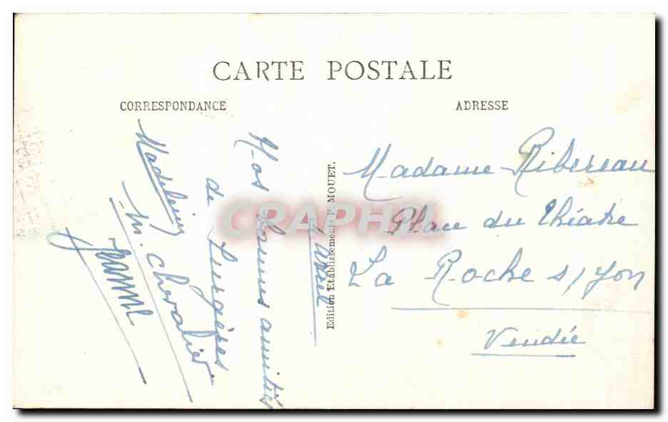 CPA Surgeres Enceinte de L'Ancien Chateau Caisse d'Epargne — Back
