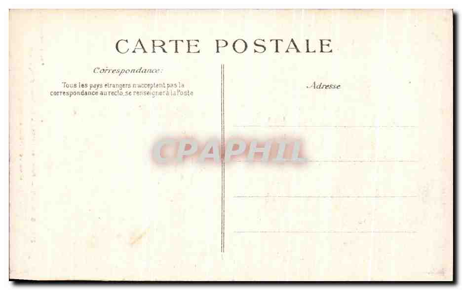 CPA Saintes Porte de I'Hotel Le Voyet d'Argenson Rue de l'hotel de ville — Back